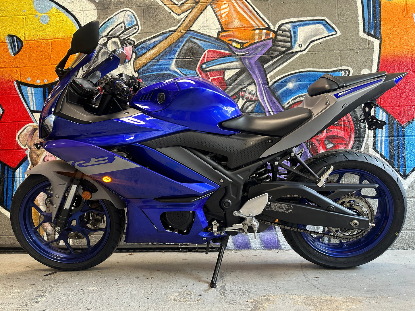 2020 YAMAHA R3 ABS BLUE AKRAPOVIC
